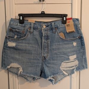 Levi's Blue Denim Shorts